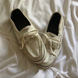 White sperry flats
